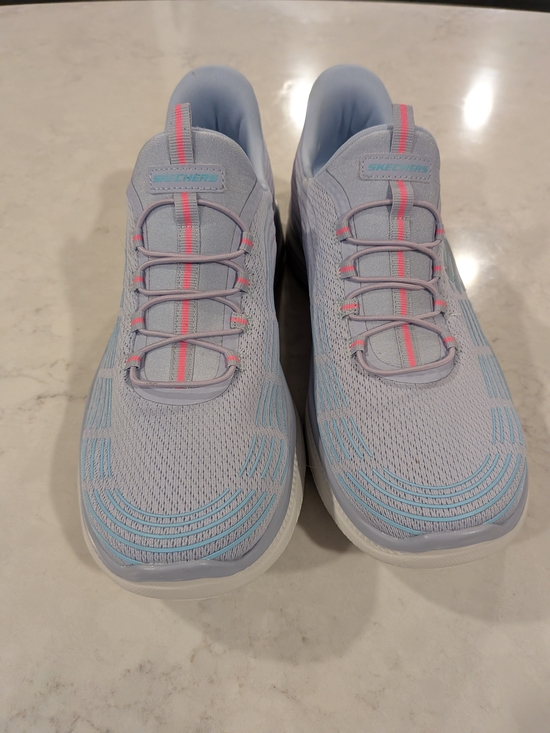 Skechers Shoes - Skechers Unisex Light Blue Slip-On Athletic Sneakers Size 11 New No Box